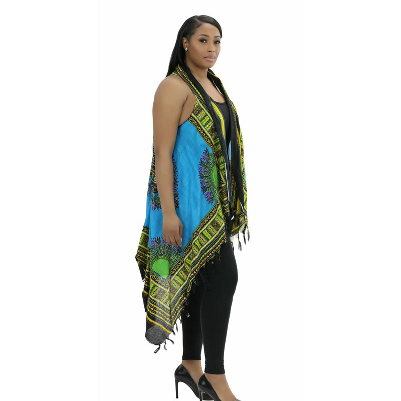 Sarongs- Traditional Dashiki print with fringes