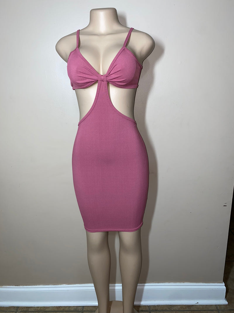 Dress Bodycon- Peek a boo Contour Dress