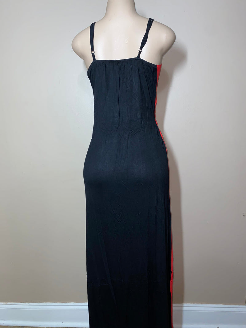 Rasta Dress- Rasta Girl chinch waist maxi dress -Plus Free Size - Afrocentric Boutique