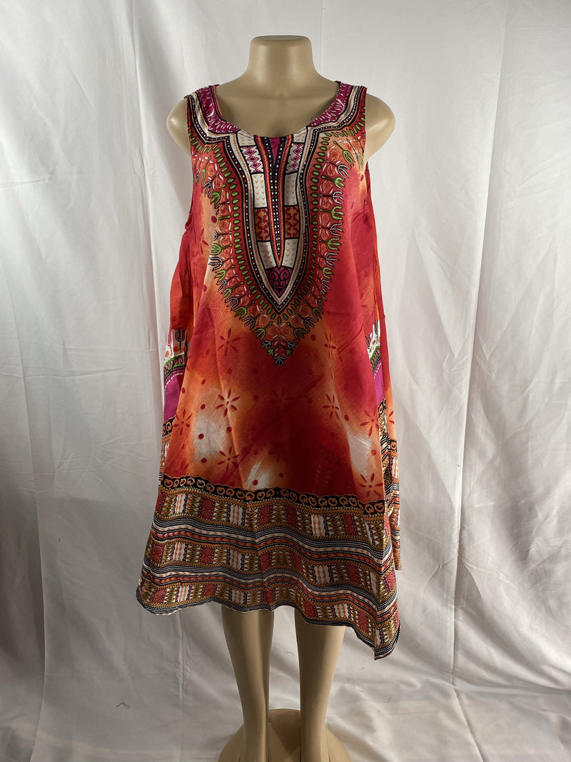 Dashiki print Umberella Dress - Afrocentric Boutique