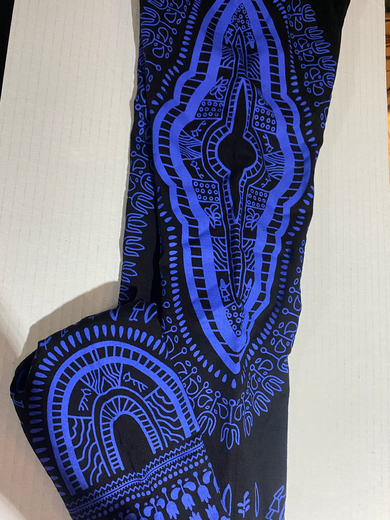 Leggings - Dashiki Print Leggings -Free Size - Afrocentric Boutique