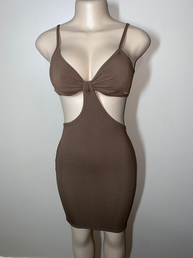 Dress Bodycon- Peek a boo Contour Dress