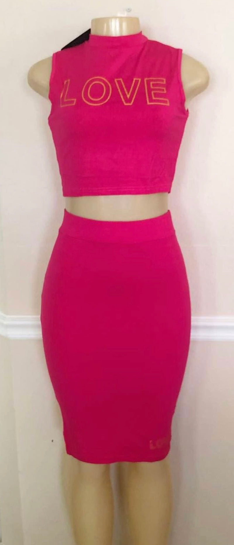 Skirt Set - Love pencil skirt set