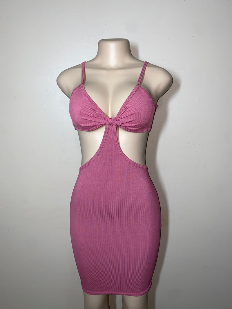 Dress Bodycon- Peek a boo Contour Dress