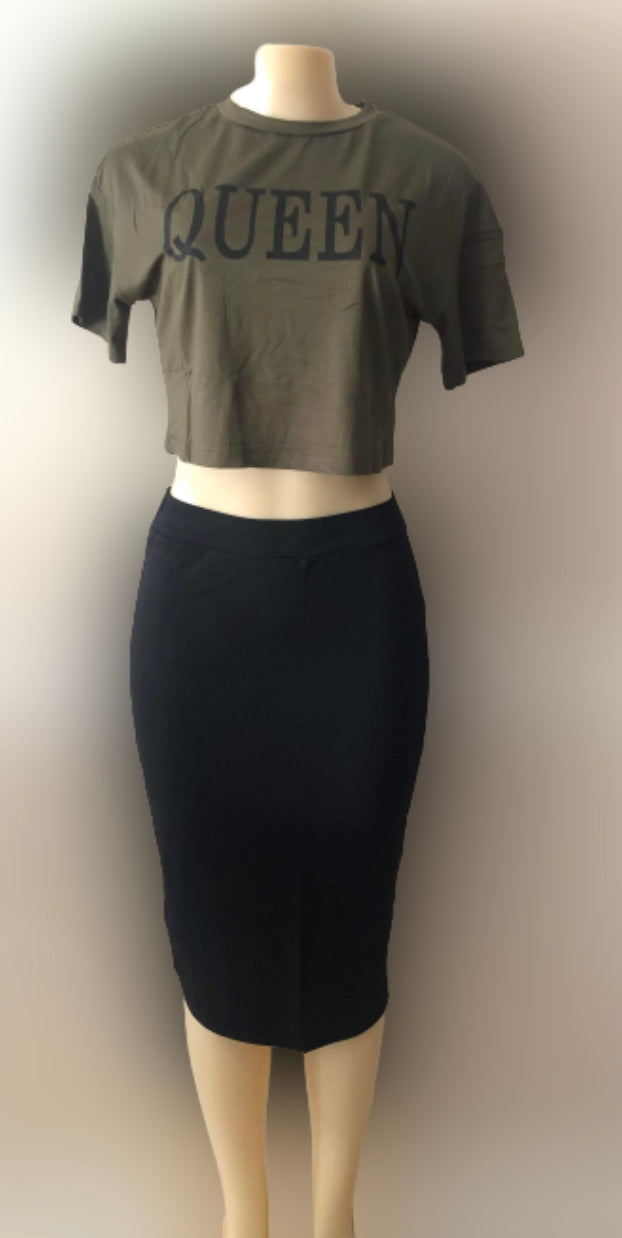 Skirt set- Queen Pencil skirt set