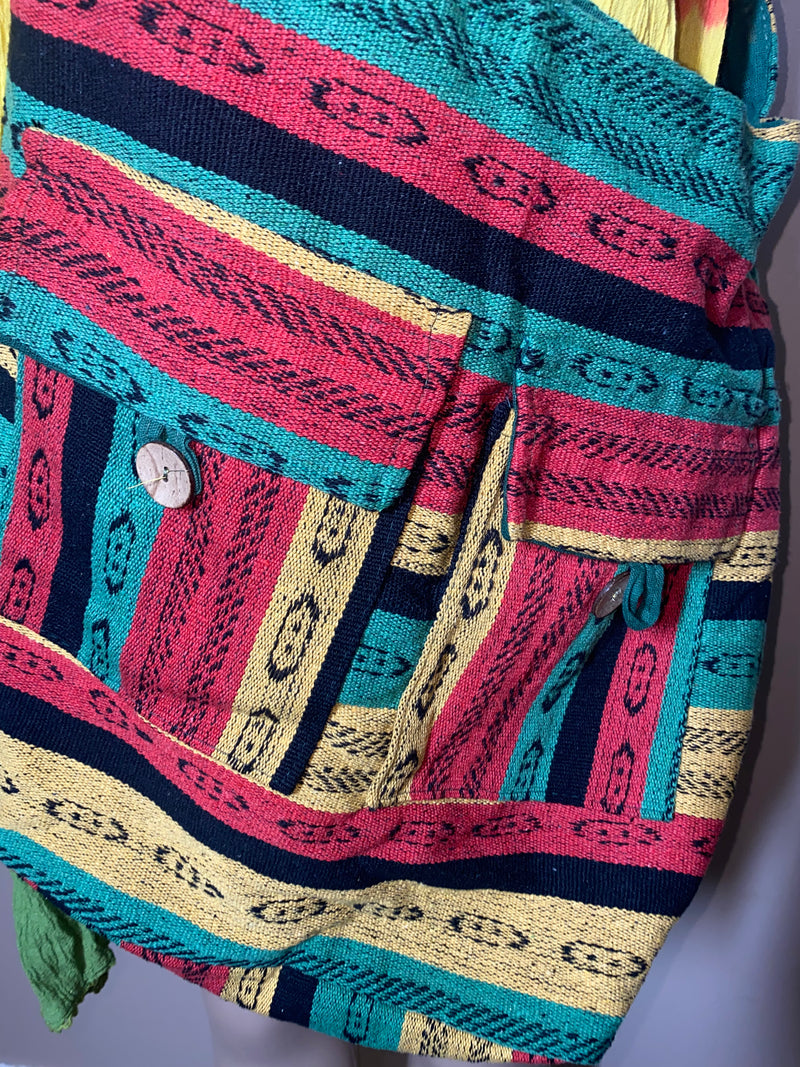 Handbag/Tote- Large Rasta Festival Tote/Purse