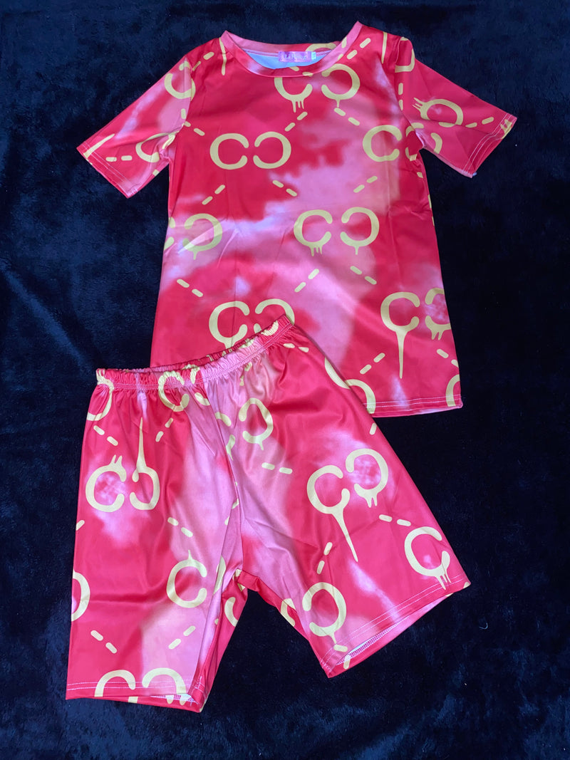Short Sets- "Dripping CC" Logo short sets $25