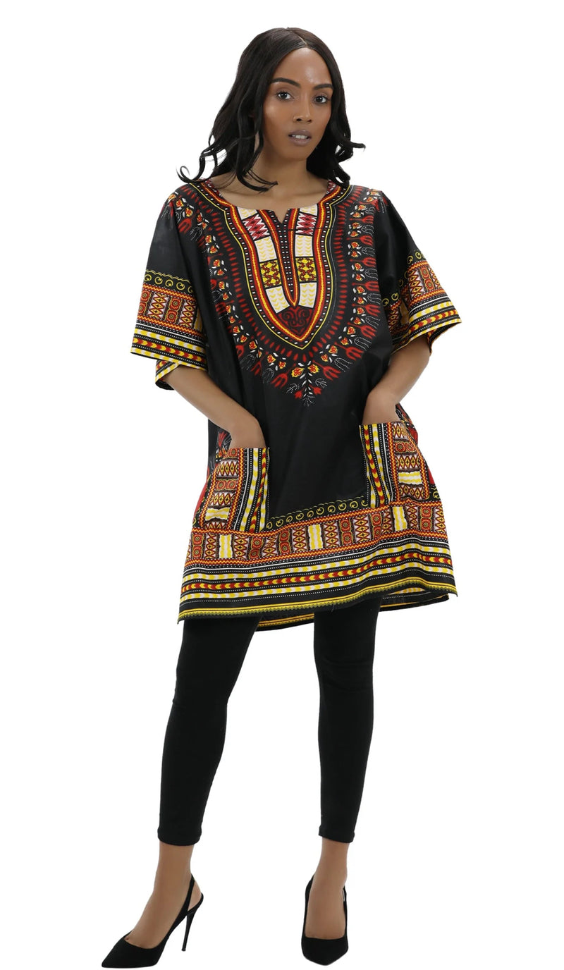 Dashiki- Traditional print unisex dashiki