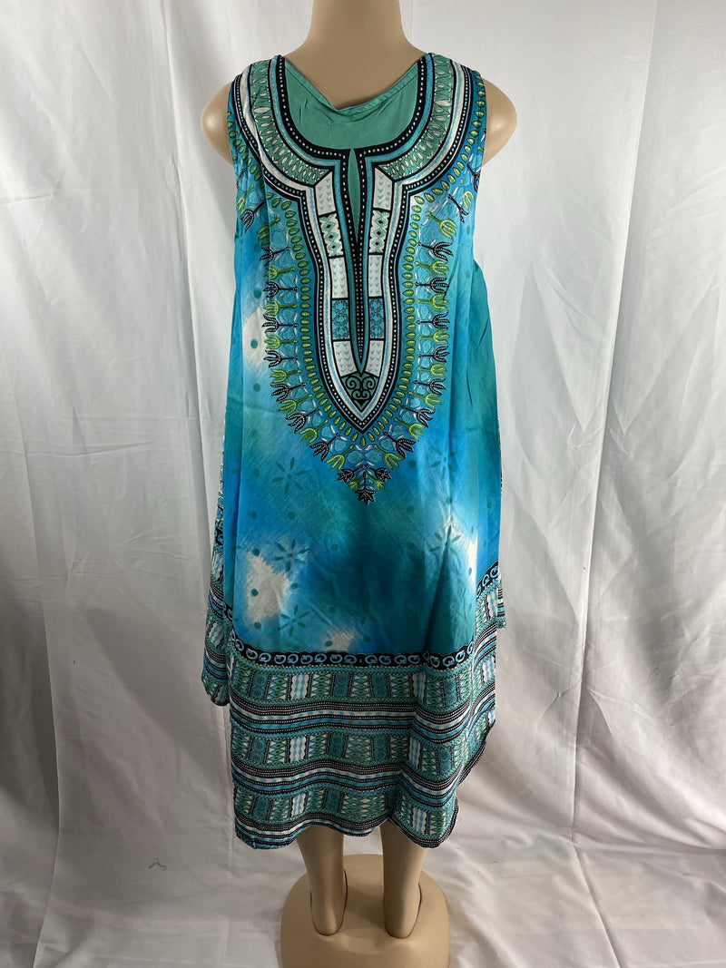 Dashiki print Umberella Dress - Afrocentric Boutique