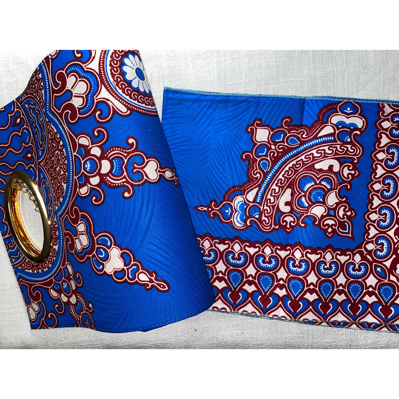 Maxi Skirt Set - Star Burst - Ankara African print Maxi Skirt with Purse and matching headwrap