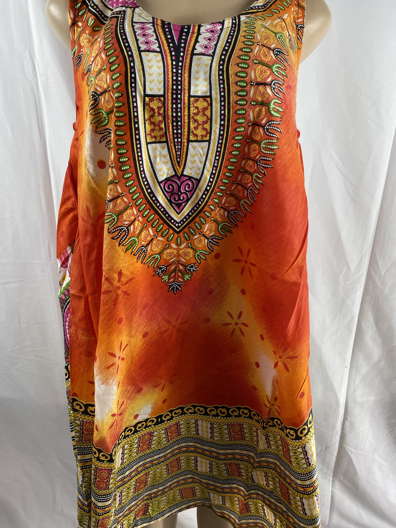 Dashiki print Umberella Dress - Afrocentric Boutique