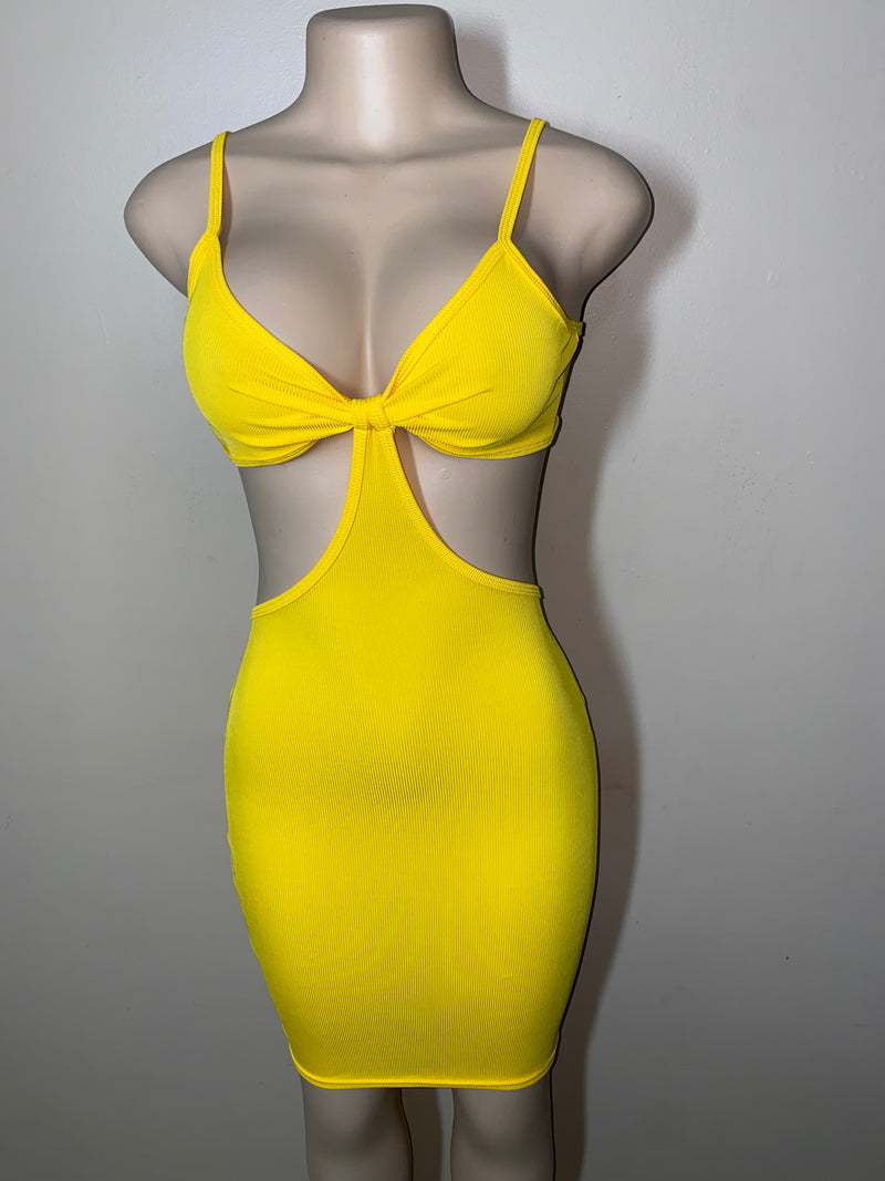 Dress Bodycon- Peek a boo Contour Dress