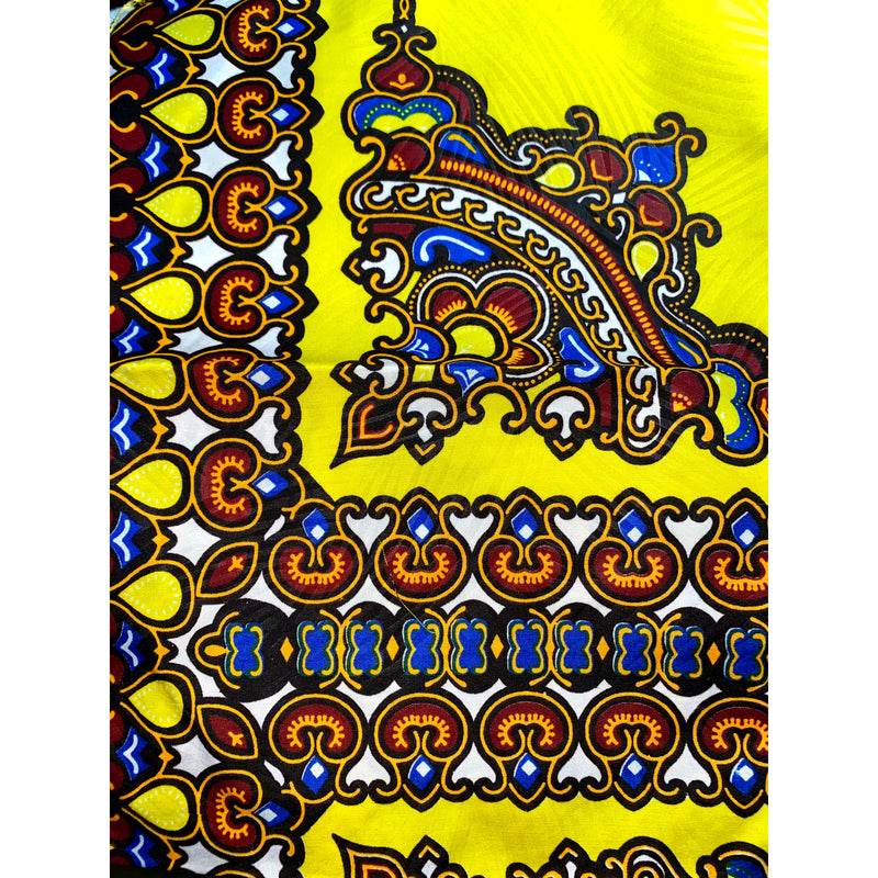 Maxi Skirt - Star Burst - Ankara African print Maxi Skirt with Matching head-wrap(Purse Separate)