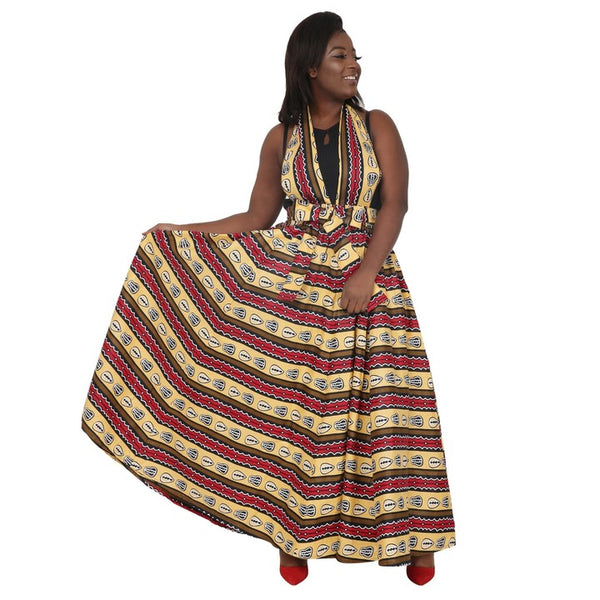 Maxi Skirt- Ankara African Maxi Skirt - The Cowry Bead - Afrocentric Boutique